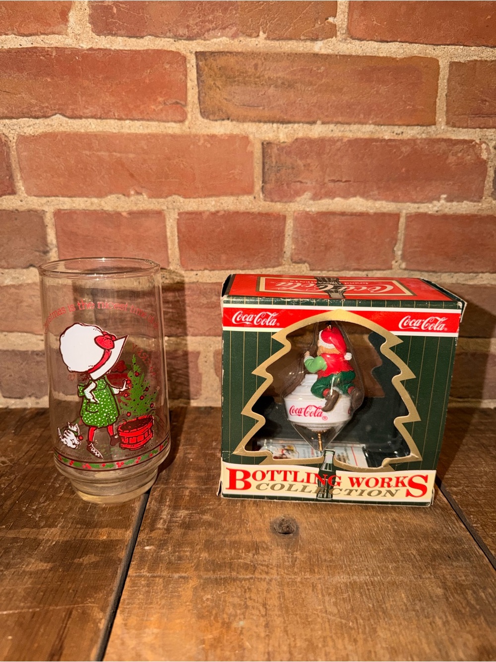 Coca Cola Red & Green Bottling Works Holiday Ornament